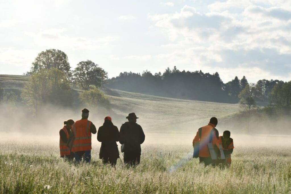 Rehkitzretter im Feld Oberhausen